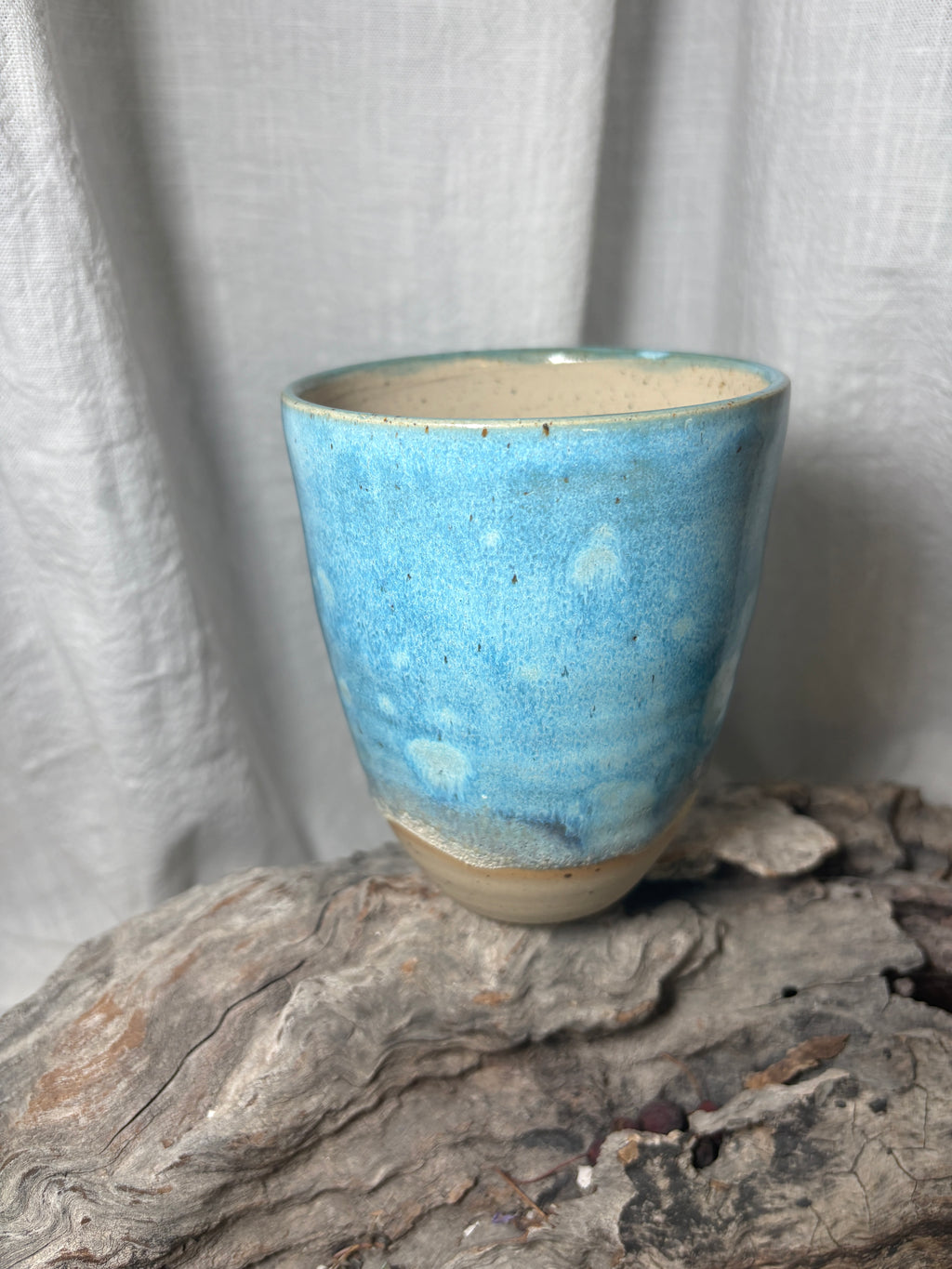 Keramikbecher groß | Steinzeug Trinkbecher 300–500 ml | Eiskaffee, Iced Matcha, Cold Brew